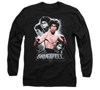 Bruce Lee Inner Fury Long Sleeve T Shirt, Black Camiseta, Negro, M Unisex Adulto