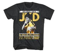 Bruce Lee - Jay Kay Dee - Manga Corta -Heather-Adulto-Camiseta