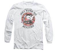 Bruce Lee Jeet Kune Camiseta Unisex de Manga Larga, Blanco, M