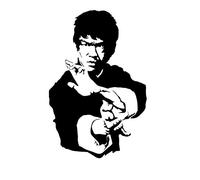 Bruce Lee Karate King Etiqueta de la pared Batman 3D Ordenanza Papel pintado Niños Habitación Regalo Multicolor Bebé Pelar y pegar pared Pegatina 3D Casa Decoración