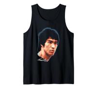 Bruce Lee Large Portrait with Signature Martial Arts Movie Camiseta sin Mangas