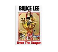 Bruce Lee Movie Enter The Dragon Poster Pintura Decorativa Lienzo Arte Mural Sala de Estar Póster Dormitorio Pintura, Lienzo Arte Póster Y Arte de Pared Impresión de Imagen Moderna Decoración de
