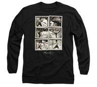 Bruce Lee Snap Shots Long Sleeve T Shirt, Black Camiseta, Negro, XXL Unisex Adulto