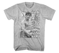 Bruce Lee Water Camiseta Manga Corta Heather Gris Hombre Adulto