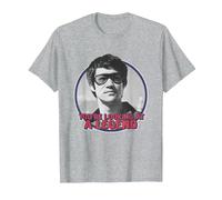 Bruce Lee You'Re Looking At A Legend Face Portrait Camiseta, Hombre, Gris Jaspeado, XXL