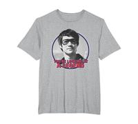 Bruce Lee You'Re Looking At A Legend Face Portrait Camiseta, Hombre Tallas Grandes, Gris Jaspeado, 3X Alto