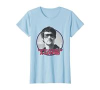 Bruce Lee You'Re Looking At A Legend Face Portrait Camiseta, Mujer, Azul Bebé, S