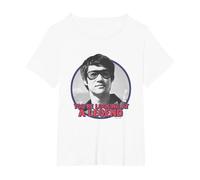 Bruce Lee You'Re Looking At A Legend Face Portrait Camiseta, Mujer Tallas Grandes, Blanco, 4XL Grande