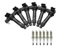 Bruce & Shark 6X Ignition Coil + Spark Plug UF569 Fit para Cadillac para Buick para Chevrolet para GMC V6 3.0L 3.2L 3.6L Replacement