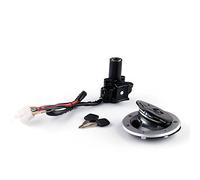 Bruce & Shark Juego de Llaves de Bloqueo de Interruptor de Encendido y Tapa de Combustible para Kawasaki ZZR 400600 ZXR 400750