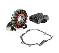Bruce & Shark Motocicleta Rectificador+Junta Stator+Kit Estator OEM:5SL-81410-00 para Yamaha YZF R6 R6 RJ05 RJ09 Bj 2003-2005