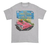 Rock Off Trade Camiseta Springsteen Pink Cadillac – Estampado en la espalda Unisex L Gris jaspeado