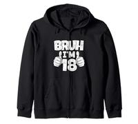 Bruch I'm 18 Year Old, cumpleaños Oficial para niños y Adultos Que cumplen 18 años Sudadera con Capucha