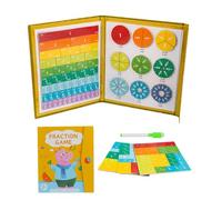 Bruchmanipulative Magnetisch - Puzzle Bruchkreise Lernhilfe Matheunterricht Kreative Rechen-Spiele Magnetisches Lehrmittel Heimschule Kinder Interaktive Mathematikaktivität | für Zuhause Schule Lernsp