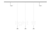 Bruck Blop, lámpara de suspensión y Up foco LED All-in set - 5 focos, cromo mate - cabezal cromo mate