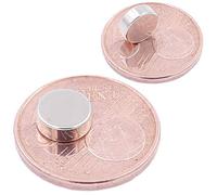 Brudazon | 10 Mini Imanes Discos 8x3mm | N52 Nivel más Fuerte - Los imanes de neodimio Ultra Fuertes | Imán del Poder para la Toma de Modelo, Foto, Pizarra Blanca | Pequeño, Redondo y Extra Fuerte