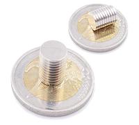 Brudazon | 25 Mini Imanes Discos 8x1mm | N52 nivel más fuerte - Los imanes de neodimio ultra fuertes | Imán del poder para la toma de modelo, foto, pizarra blanca | Pequeño, redondo y extra fuerte