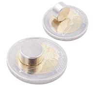 Brudazon | 35 Mini Imanes Discos 10x5mm | N52 nivel más fuerte - Los imanes de neodimio ultra fuertes | Imán del poder para la toma de modelo, foto, pizarra blanca | Pequeño, redondo y extra fuerte