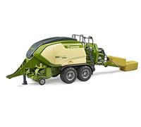 bruder 02033 - Krone Big Pack 1290HDP VC con 2 pacas cúbicas - 1:16 Agricultura, empacadora, granja, trabajo en el campo, accesorios para tractores, remolque, paja, empacadora de heno