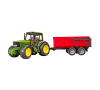bruder 02057 - John Deere 6920 con remolque volquete, granja, tractor, volquete