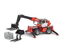bruder 02129 - Manitou Teleskoplader MRT 2150 - 1:16 Vehículo de construcción, Carretilla elevadora, Granja, Agricultura, Juguetes