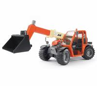bruder 02140 - JLG 2505 cargadora telescópica, vehículo de construcción, obra, cargadora, juguete