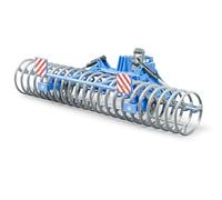 bruder 02222 - LEMKEN Frontpacker Vario Pack K, remolque de tractor, granja, agricultura