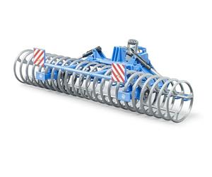 bruder 02222 - LEMKEN Frontpacker Vario Pack K, remolque de tractor, granja, agricultura