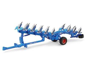 bruder 02250 - LEMKEN Arado giratorio semirremolcable Vari-Titan | Arado para la labranza del suelo, agricultura, granja, accesorios para tractores, 1:16