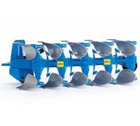 bruder 02331 - Arado reversible - 1:16 Accesorios, Tractor, Arado, Remolque, Granja, Agricultura, Juguetes