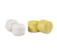 Bruder Accesorio para envolvedora 02345 – Pacas redondas 4 piezas (2 envueltas, 2 marrón ocre)