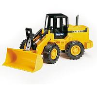 Bruder 02425 - Cargadora articulada FR 130 | Brazo de pala totalmente funcional, cargadora sobre ruedas, vehículo de obra, juguete, escala 1:16