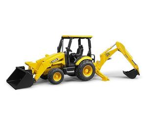 Bruder 02427 - Retroexcavadora JCB Midi CX | Vehículo de obra, excavadora, cargadora, juguete a partir de 3 años, escala 1:16