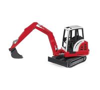 bruder 02432 - Miniexcavadora Schaeff HR16 | con orugas de goma, excavadora, vehículo de obra, vehículo para obra, escala 1:16