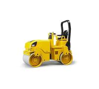 bruder 02433 - Rodillo vibratorio tándem Cat | Vehículo de obra para obra, construcción de carreteras, máquina de construcción, rodillo compactador, escala 1:16