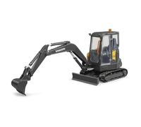 Bruder 02465 - Excavadora compacta Volvo ECR40-1:16 vehículo de construcción, Obra, Pala Excavadora, Trabajador, máquina de construcción, Juguete