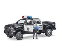 Bruder Vehículo de emergencia RAM 2500 Polizei Pickup 02505 con policía y módulo de luz y sonido 1:16