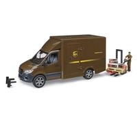 Bruder Furgoneta Mercedes-Benz Sprinter UPS 02678 con conductor, transpaleta y cajas