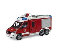 bruder 02680 - MB Sprinter camión de bomberos con módulo de luz y sonido, vehículos, camión de bomberos, servicio de emergencia, vehículos de emergencia, juguetes a partir de 4 años