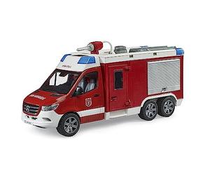 Bruder - 02680 - MB Sprinter camión de Bomberos con módulo de luz y Sonido, vehículos, camión de Bomberos, Servicio de Emergencia, vehículos de Emergencia, Juguetes a Partir de 4 años