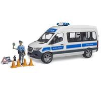 bruder 02683 - MB Sprinter vehículo policial de emergencia con módulo de luz y sonido, bworld policeman - 1:16, vehículo, coche de policía