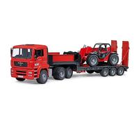 bruder 02774 - MAN TGA góndola baja con cargadora telescópica Manitou MLT 633, Vehículos, Góndola baja, Transportador, Camión, Cargadora sobre ruedas, Juguetes 3+ años