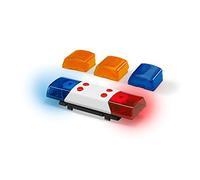 bruder 02802 - Accesorios Módulo de luz y sonido con 4 funciones, pilas, adaptador - 1:16 ruido de motor, sirena de policía, bomberos, camión, grúa, recogida de basuras, quitanieves