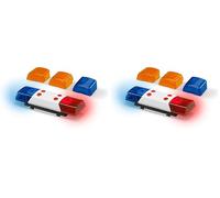 Bruder 02802 - Accesorios Módulo de luz y Sonido con 4 Funciones, Pilas, Adaptador - 1:16 Ruido de Motor, Sirena de policía, Bomberos, camión, grúa, Recogida de basuras, quitanieves (Paquete de 2)