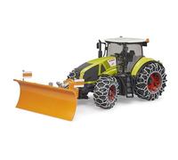 bruder 03018 - Claas Axion 950 con Cadenas y Cuchilla quitanieves - 1:16 Tractor, Granja, Servicio de Invierno, Juguete a Partir de 4 años