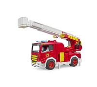 Bruder 03472 - Roadmax camión de Bomberos con Escalera giratoria - Vehículos para niños, camión, camión de Bomberos, vehículos de Emergencia, Juguete a Partir de 2 años