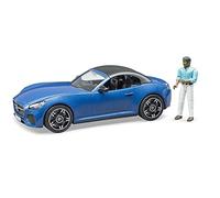 bruder 03481 - Roadster con conductor, coche de carreras, descapotable, figura de juguete