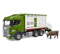 bruder 03548 - Camión Ganadero Scania Super 560R con 1 Ganado - 1:16 Vehículos, Camión, Remolque ganadero, Juguetes a partir de 4 años