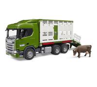 BRUDER 03548 Scania Super 560R Camión Transporte Ganado con Accesorios Incluidos