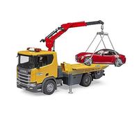 bruder 03552 - Scania Super 560R Camión de Obras con Módulo de Luz y Sonido, Roadster, Vehículos, Camión de Obras, Camión Grúa, Camión de Transporte, Convertible